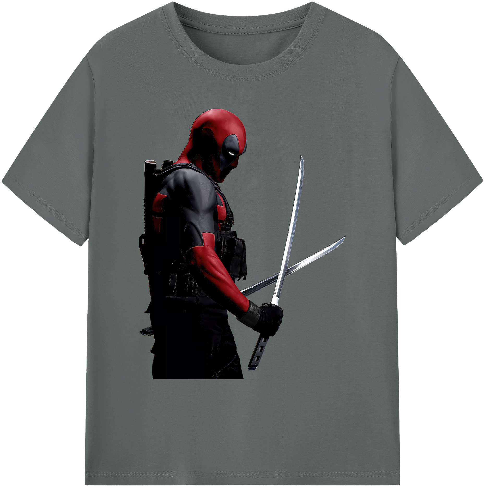 （画像用） Deadpool デッドプール 綿100％ メンズ半袖Tシャツ｜肌触りやわらか＆通気性